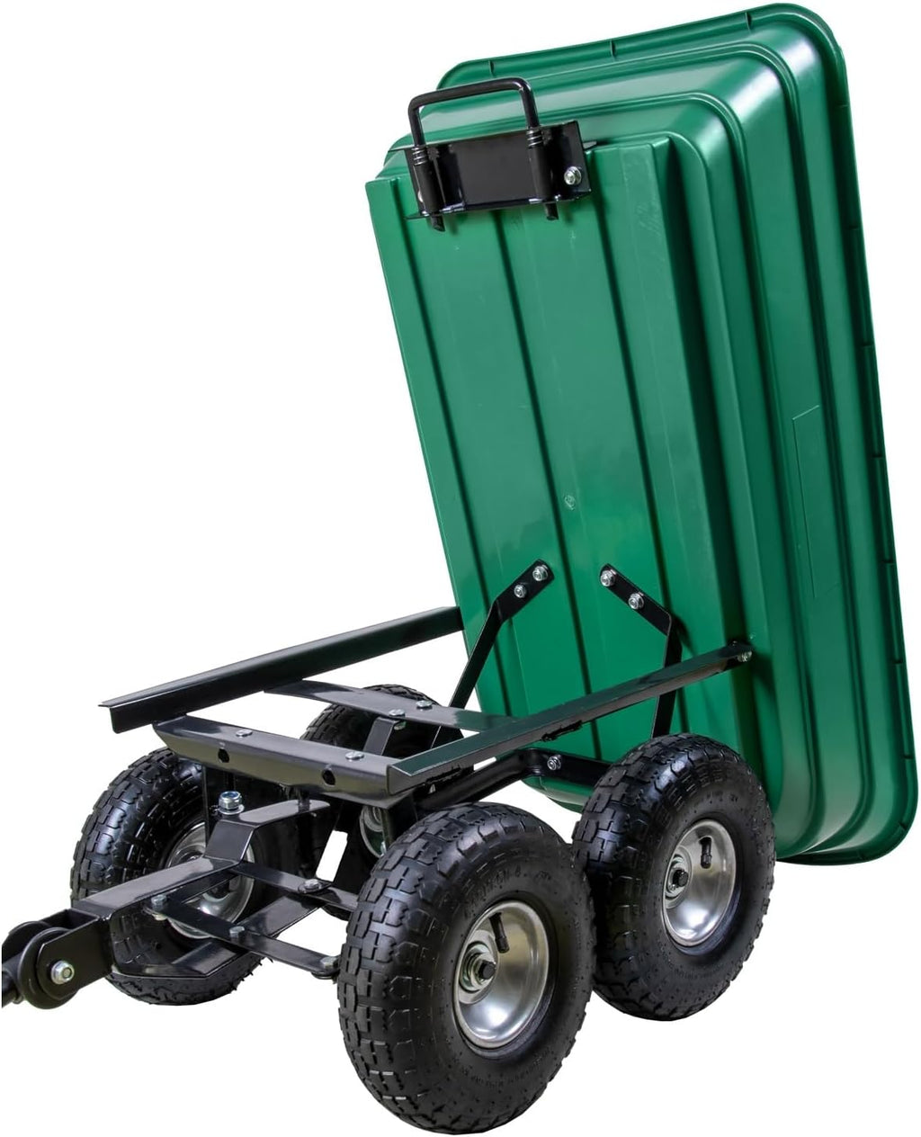Gartenwagen 75 L mit Kippfunktion – 300 kg Tragkraft, Luftreifen, Stahlfelgen, Transportwagen