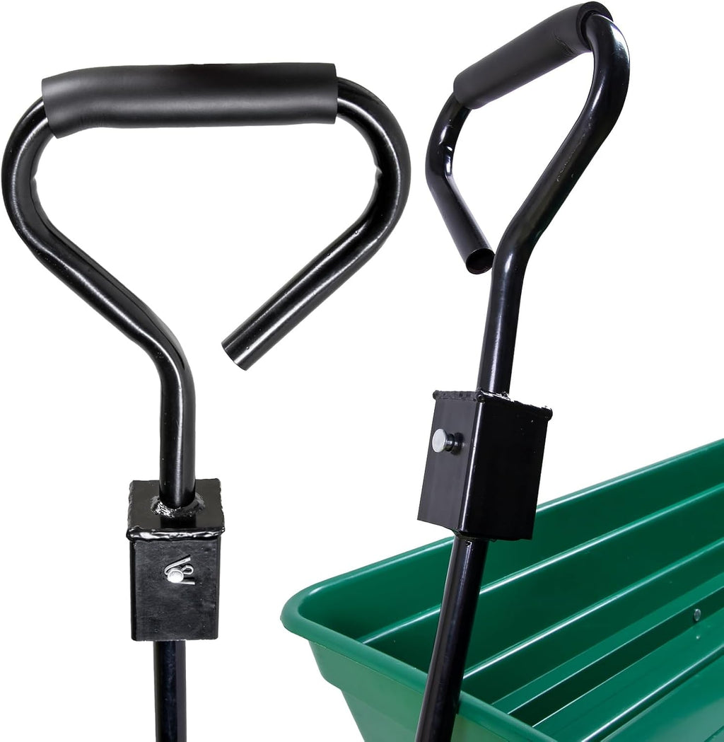Gartenwagen 75 L mit Kippfunktion – 300 kg Tragkraft, Luftreifen, Stahlfelgen, Transportwagen