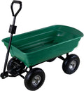 Gartenwagen 75 L mit Kippfunktion – 300 kg Tragkraft, Luftreifen, Stahlfelgen, Transportwagen