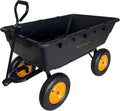 Gartenwagen 225 L – Kunststoffkarre mit 400 kg Tragkraft, großer Transportwagen für Garten & Hof