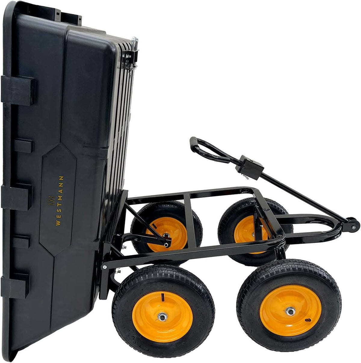 Gartenwagen 225 L – Kunststoffkarre mit 400 kg Tragkraft, großer Transportwagen für Garten & Hof