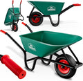 Schubkarre 100 L – 250 kg Tragkraft, robuste Gartenkarre, Transportkarre für Garten & Hof